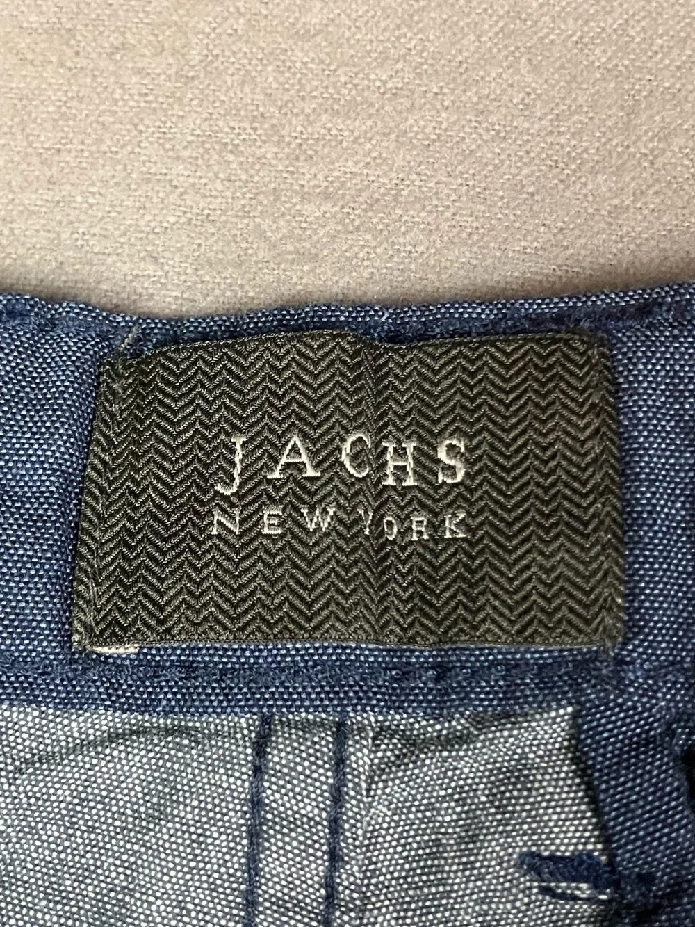 JACHS New York Men’s Size 30 Flat Front Chino Shorts Gray Navy NWT! New with tag